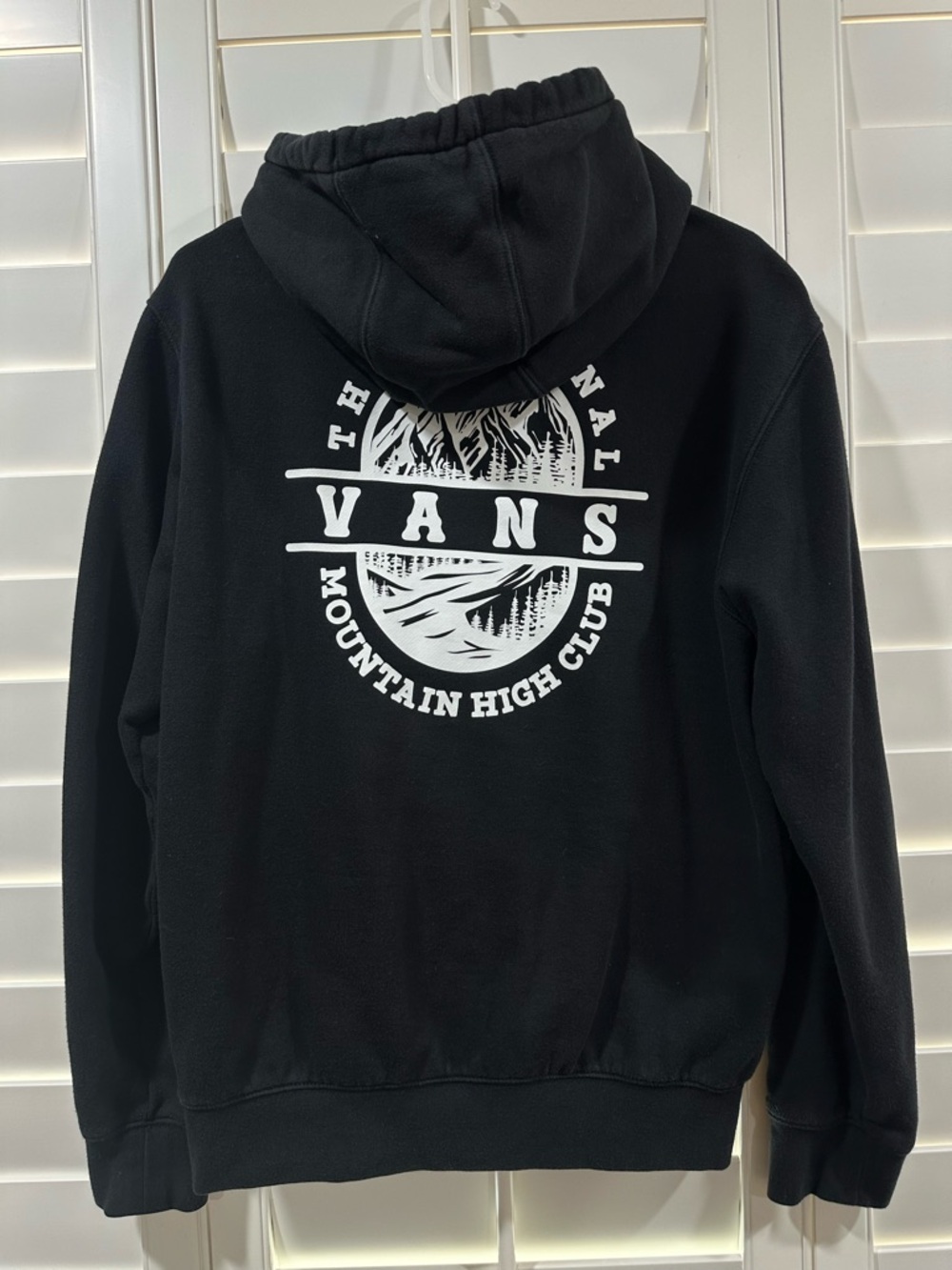 Vans Black Logo Pullover Zip Up - Picture 3 of 5